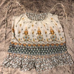 Super cute and colorful halter blouse